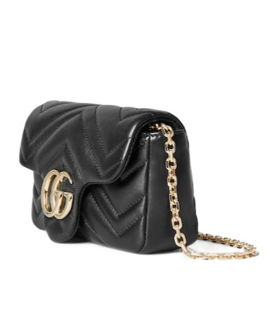 Gucci Gg Marmont Mini Shoulder Bag In Black