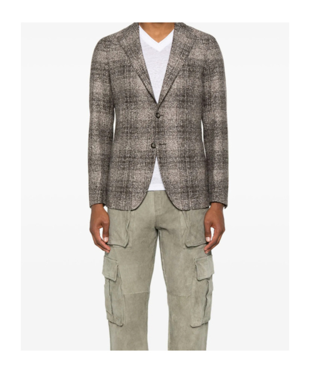 Shop Tagliatore Long Sleeve Blazer
