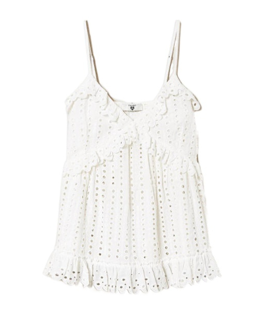 Twinset Lotus Leaf Embroidered British Embroidered Blouse