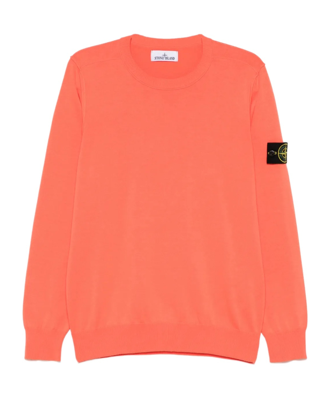 Stone Island Men's Sunset Orange Wool Jumper Sweater In Orange