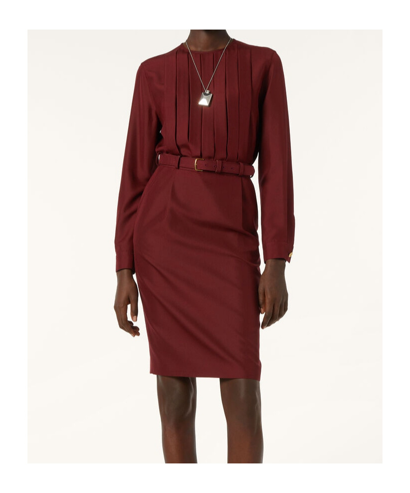 Loro Piana Emilia Women's Skirt In Dark Chestnut