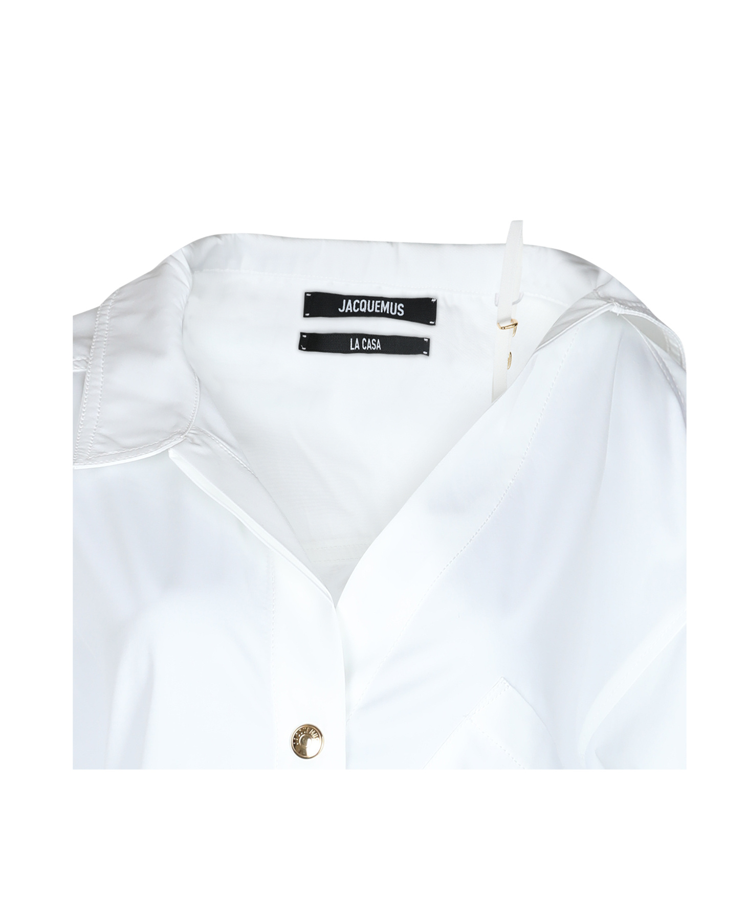 Jacquemus White Chemise Dress In White
