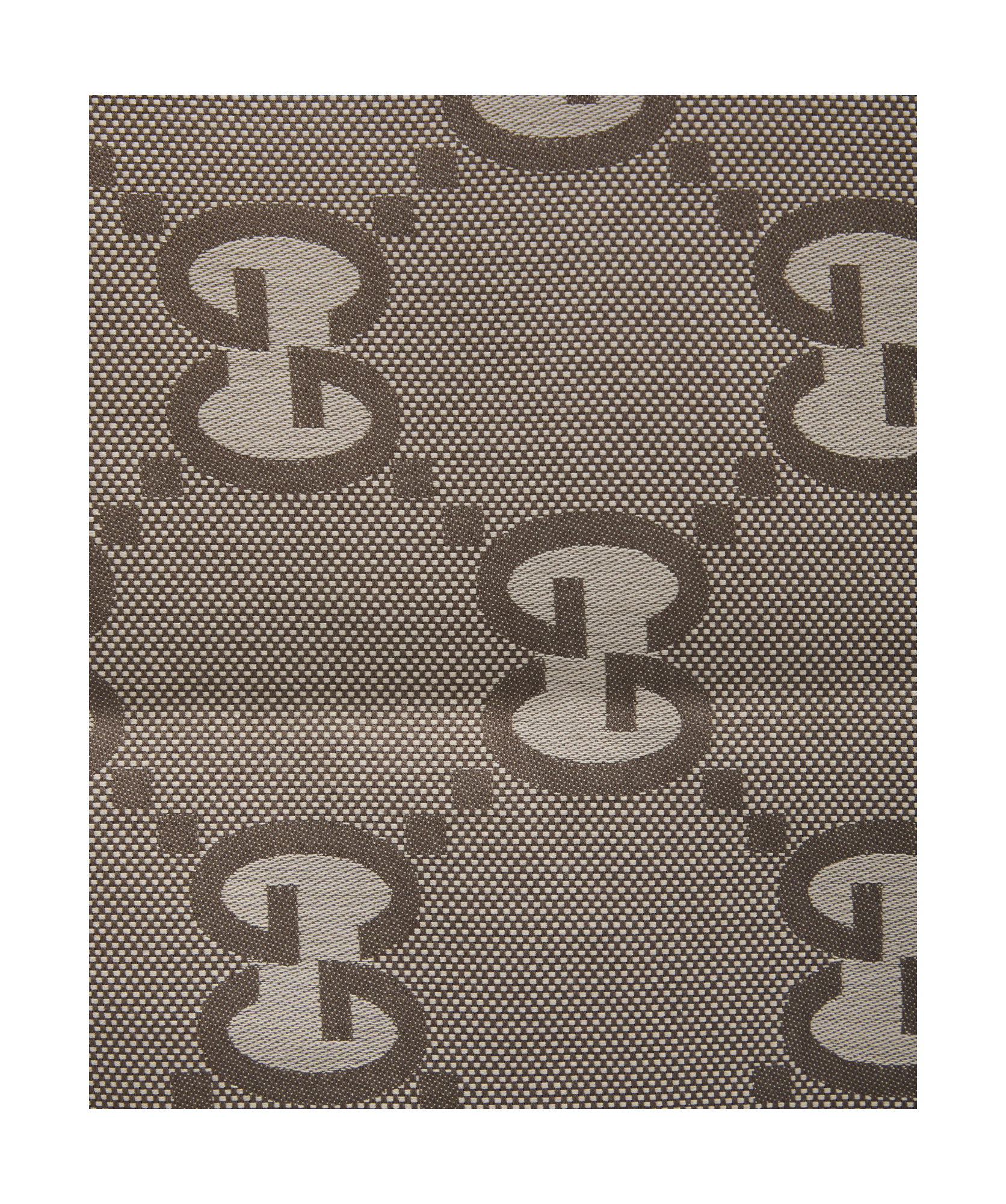 Gucci Gg-jacquard Frayed Scarf In Brown