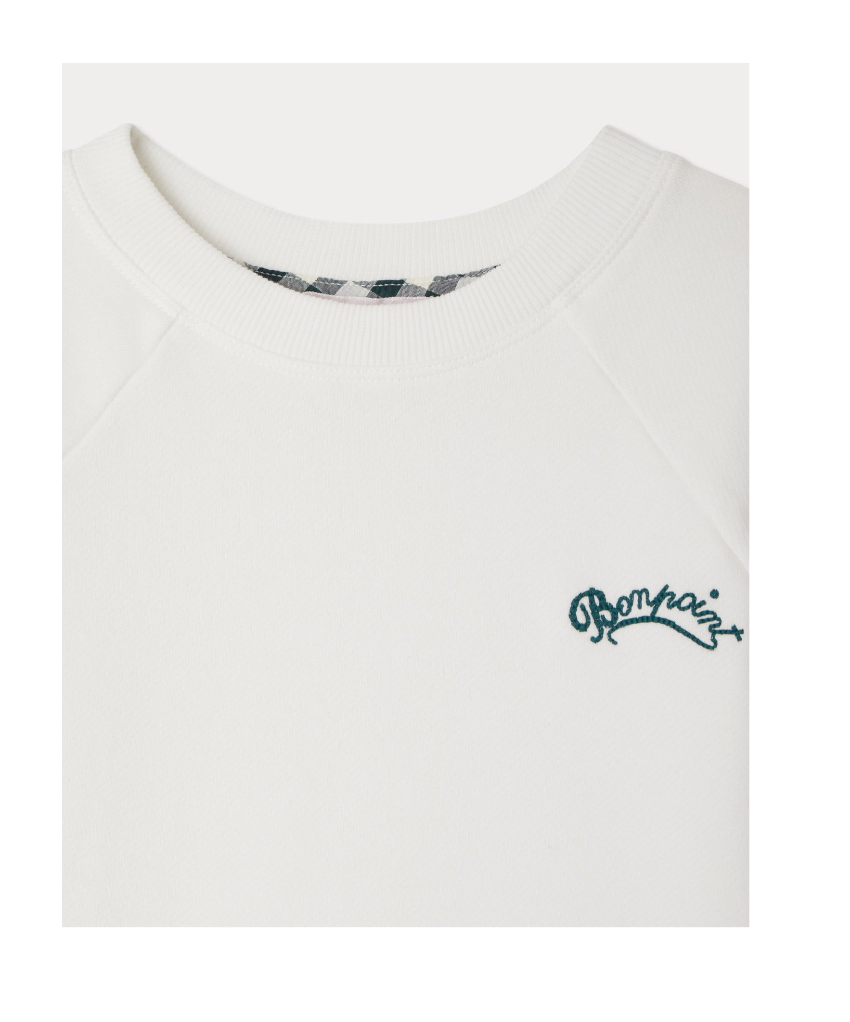 Bonpoint Round-neck Dress In White