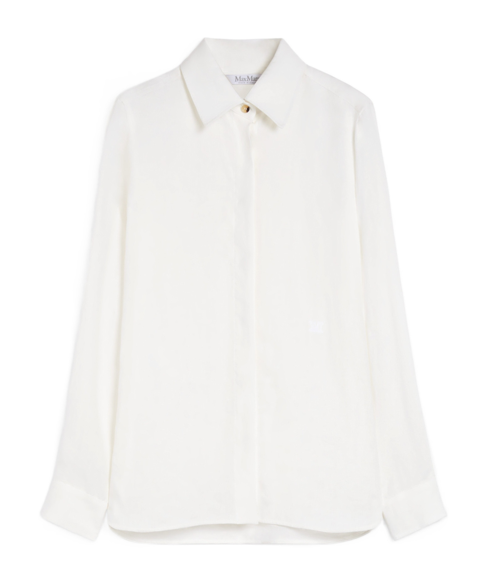 Max Mara Long-sleeved Shirt In White