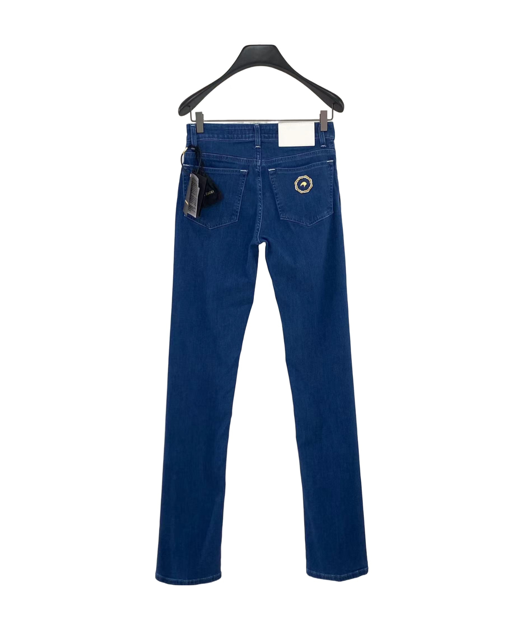 Stefano Ricci Logo Logo Denim Trousers In Blue