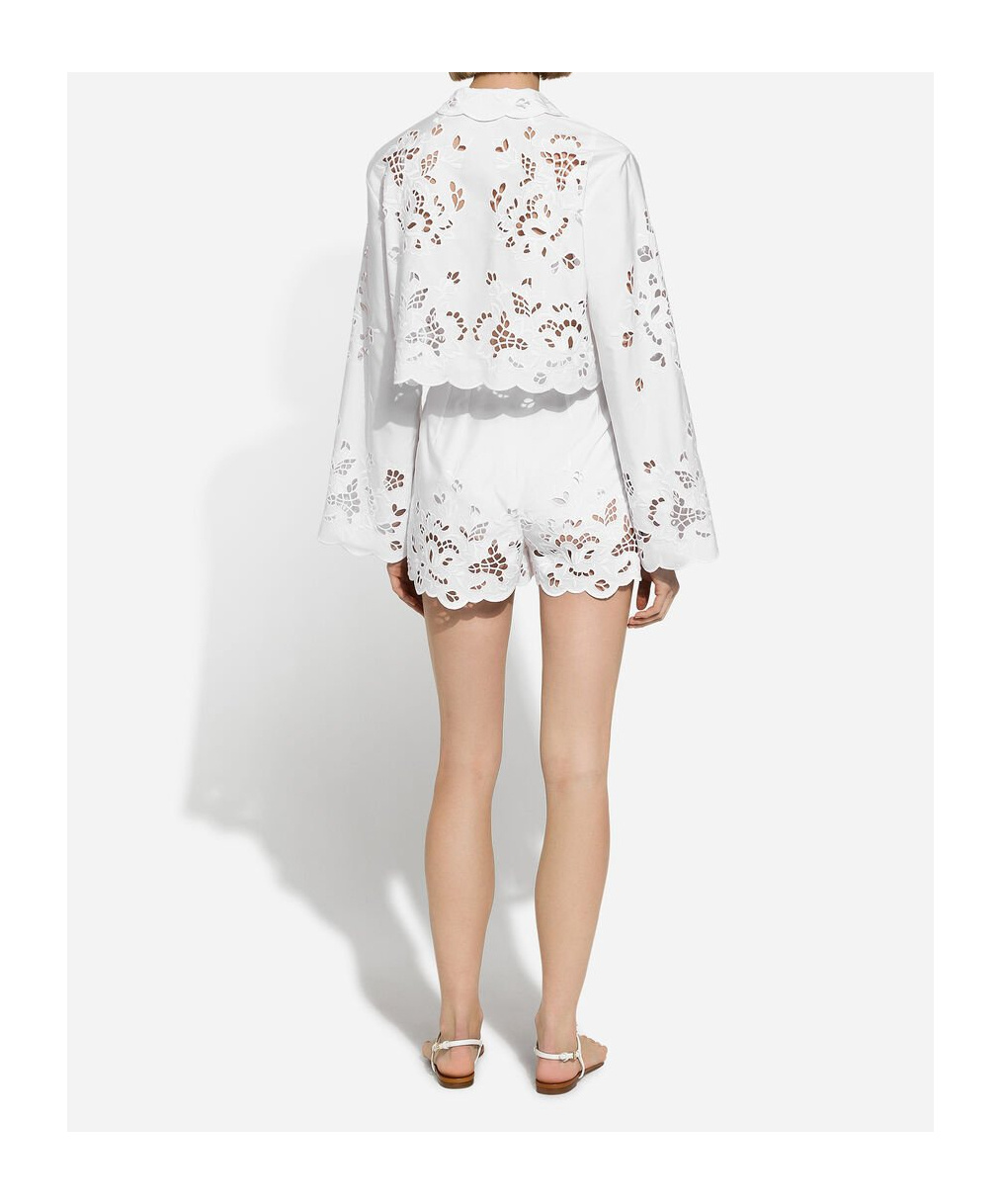 Dolce & Gabbana Shorts With Cut-out Detailing In White