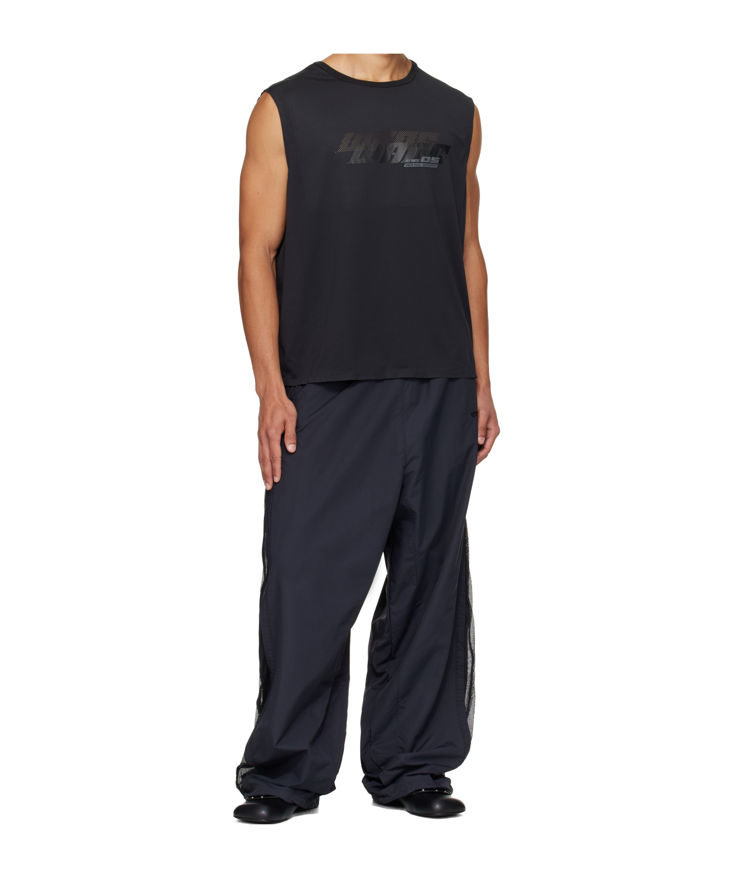 Alexander Wang Logo-print Vest In Blue