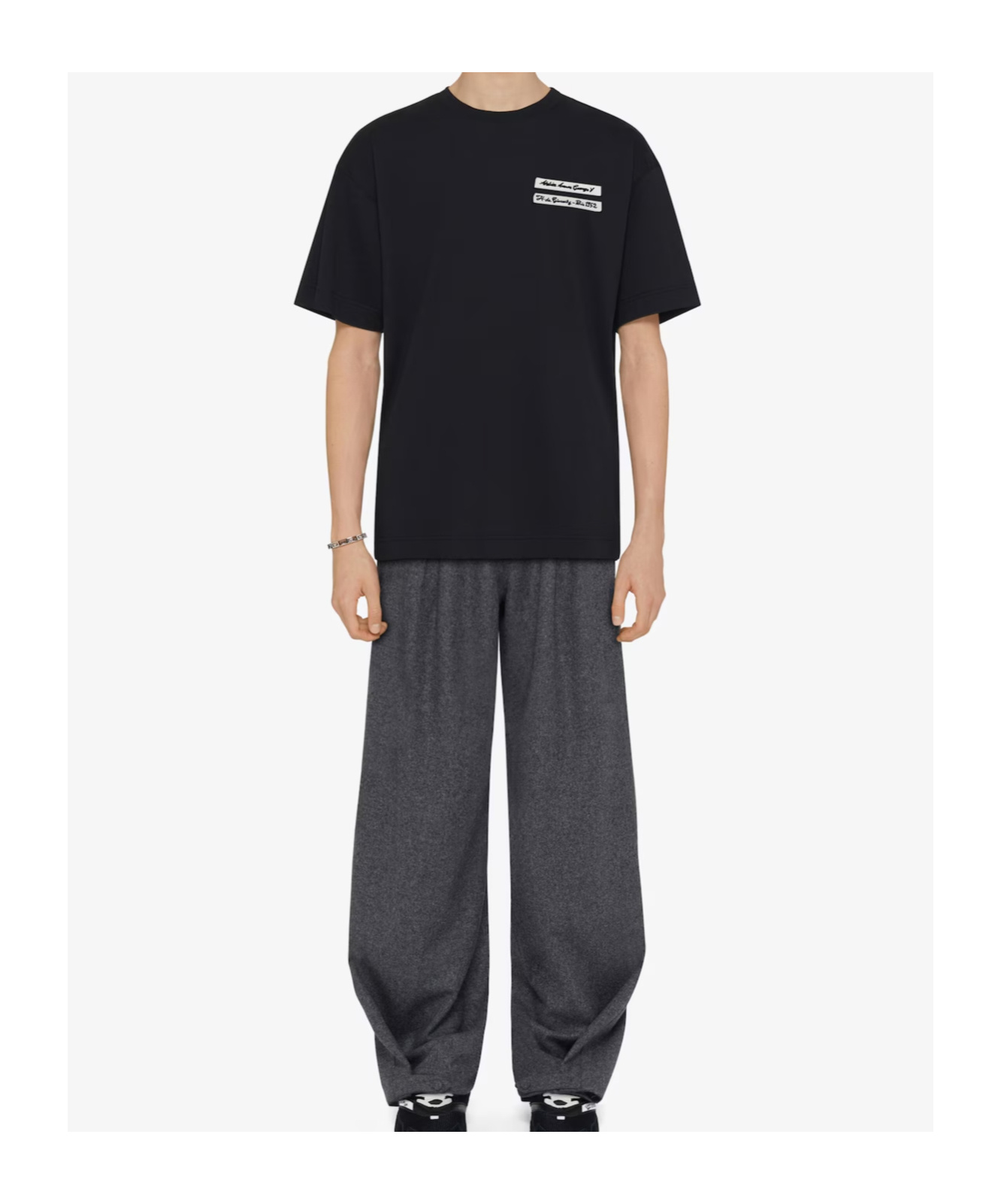 Givenchy Crewneck Short-sleeve T-shirt In Black