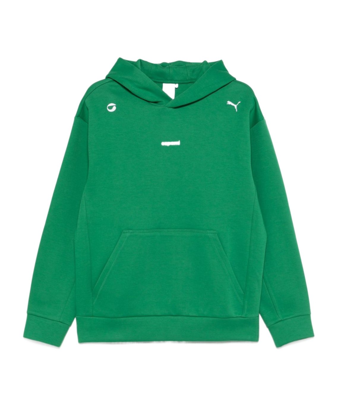 Coperni X Puma Logo-embroidered Hoodie In Green
