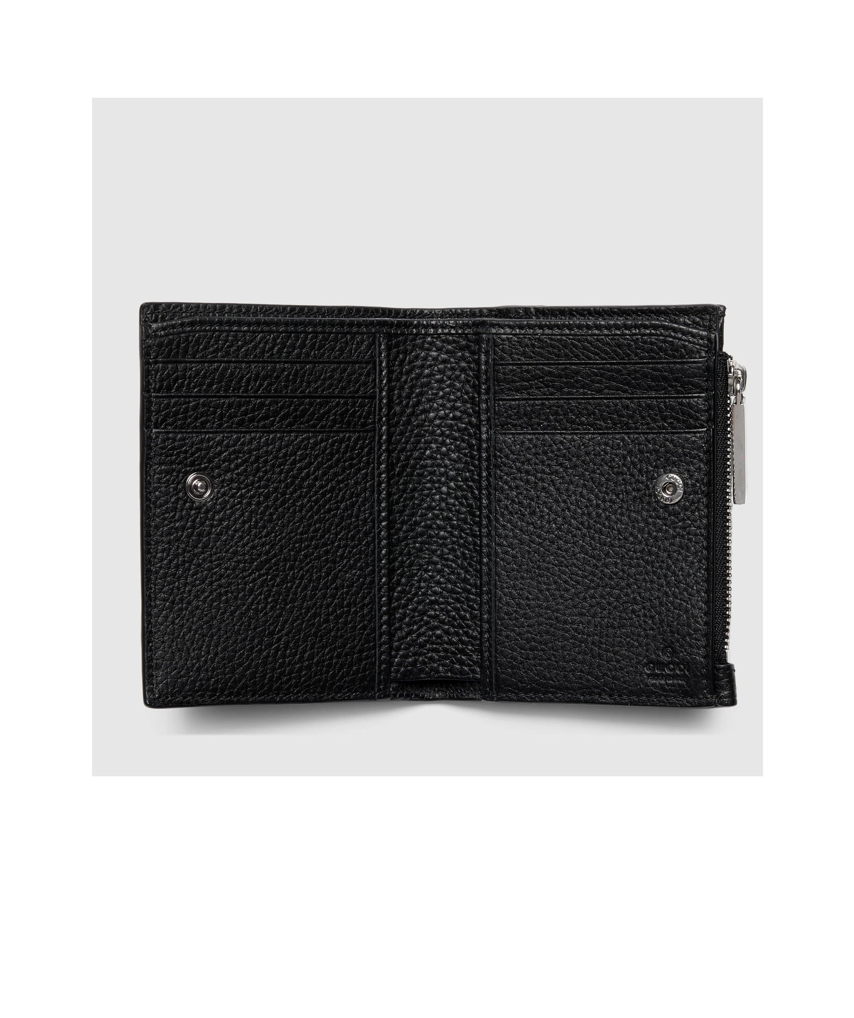 Gucci Double-fold Wallet In Black