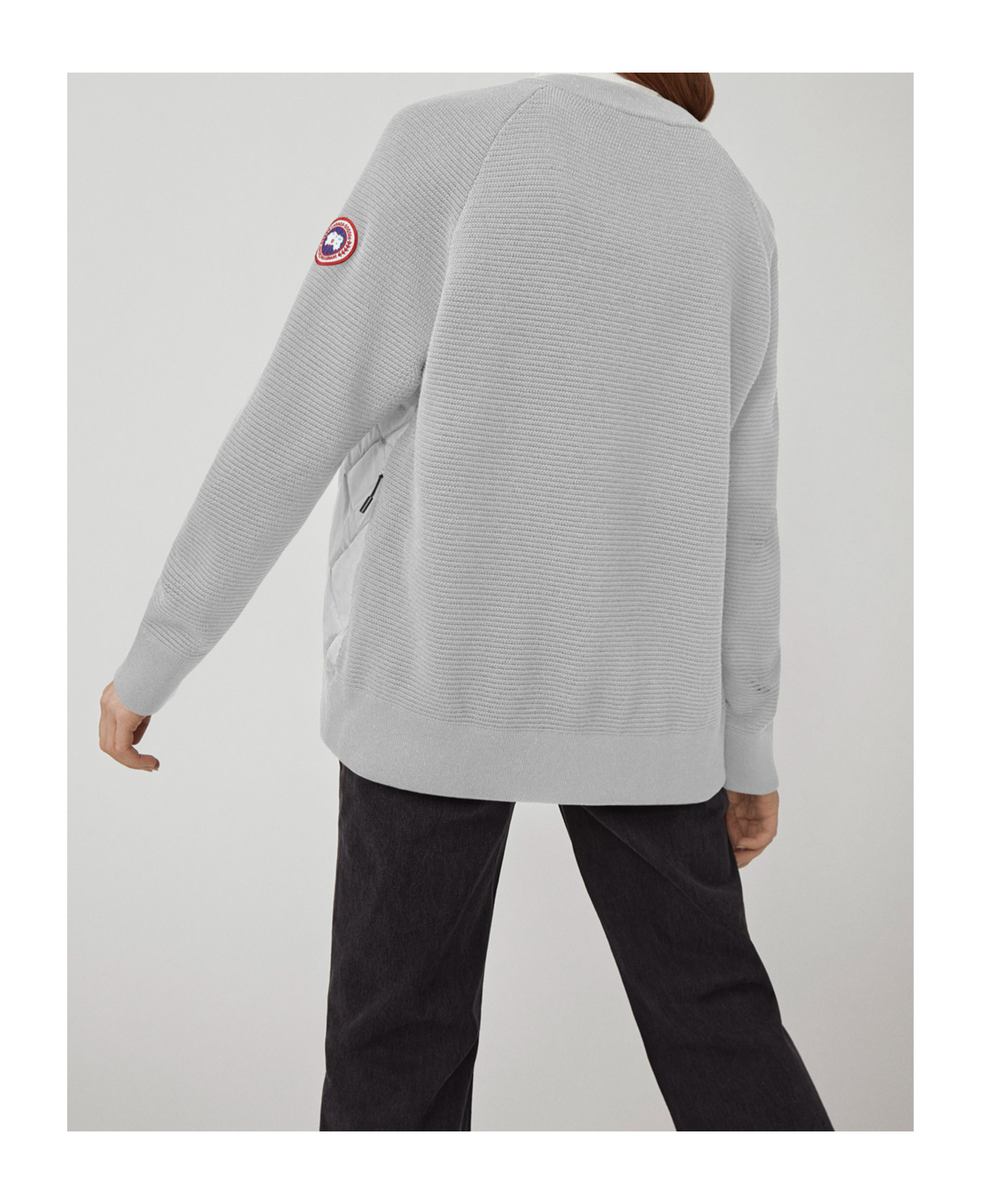 CANADA GOOSE LOGO DOWN KNITTED CARDIGAN 