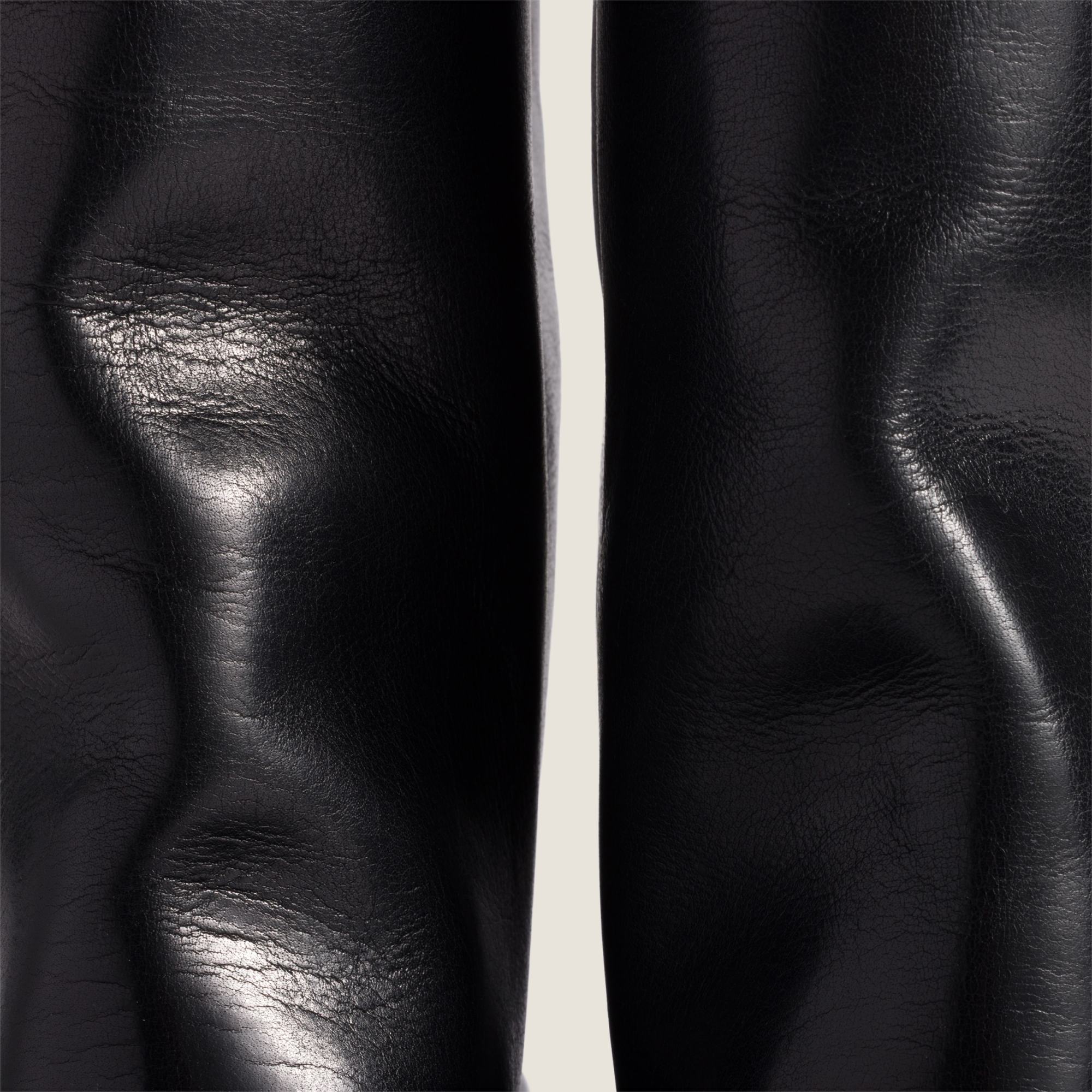 Miu Miu Leather Boots In Black