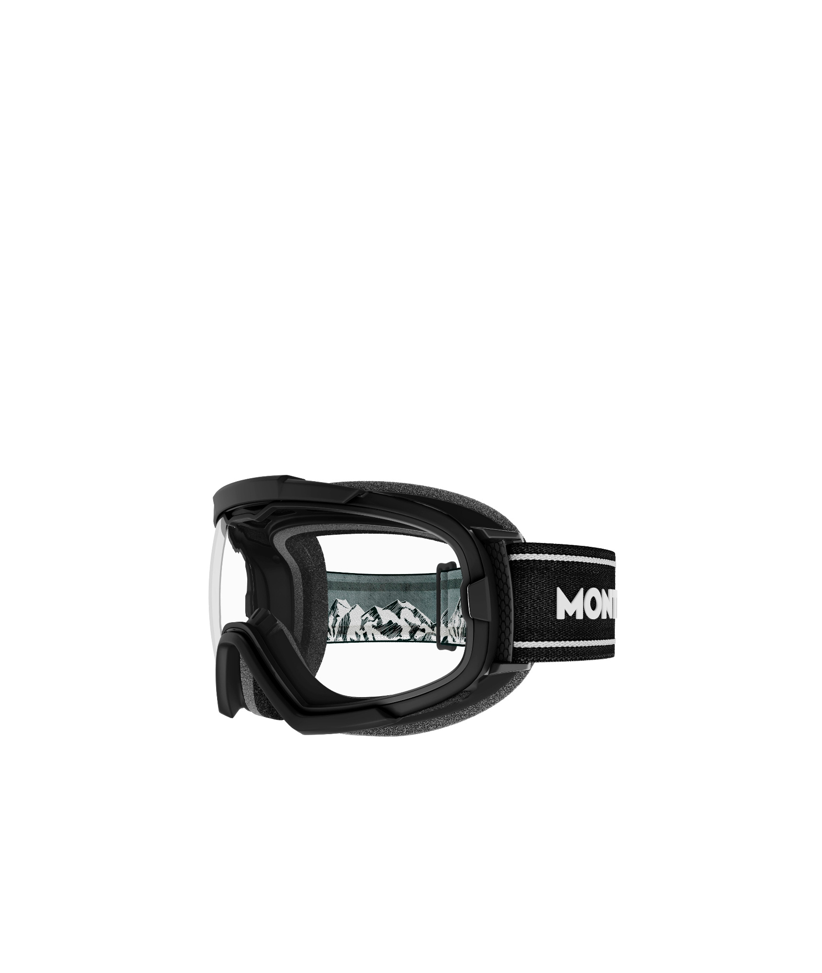 Montblanc Logo-print Ski Goggles In Black