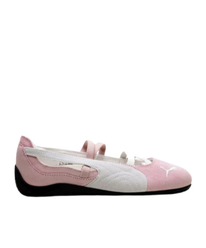 Puma Womens Whisp Of Pink Speedcat Ballet Suede Low-top Trainers In Pink