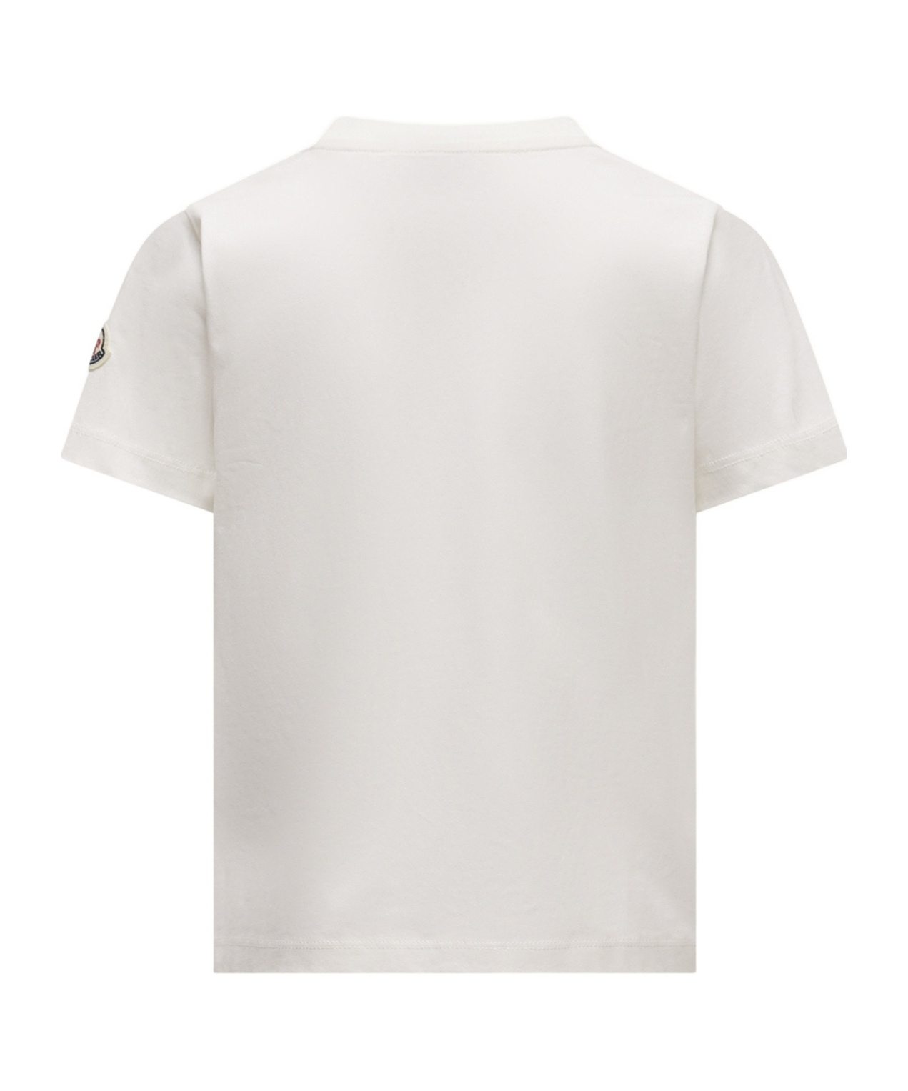 Moncler T-shirt En Coton À Motif Logo In White