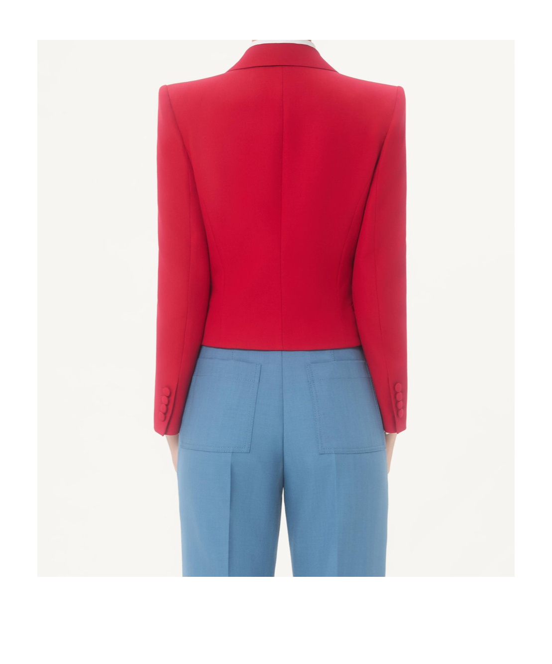 Valentino Virgin Wool Jacket In Red