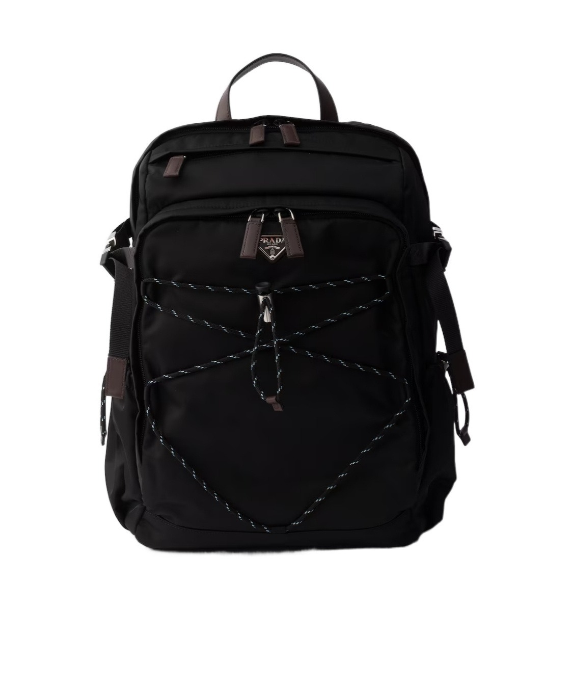 Prada Versatile Backpack With Multiple Storage Options In Black