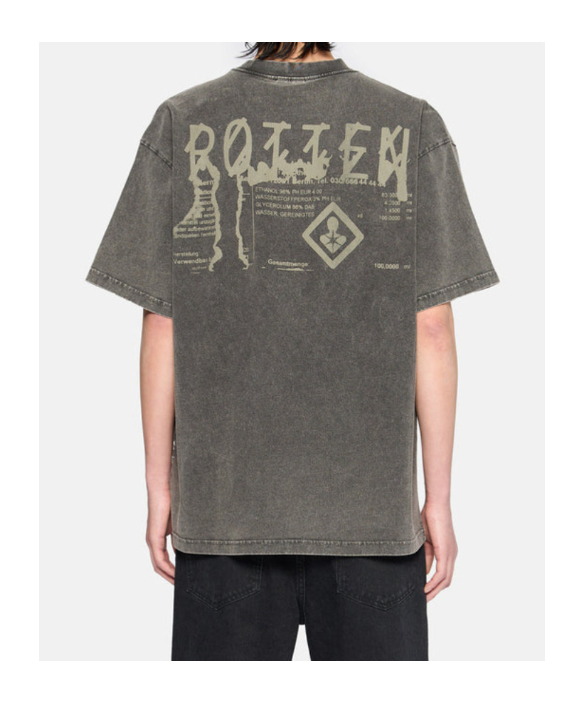 44 Label Group Logo Printed Crewneck T-shirt In Black