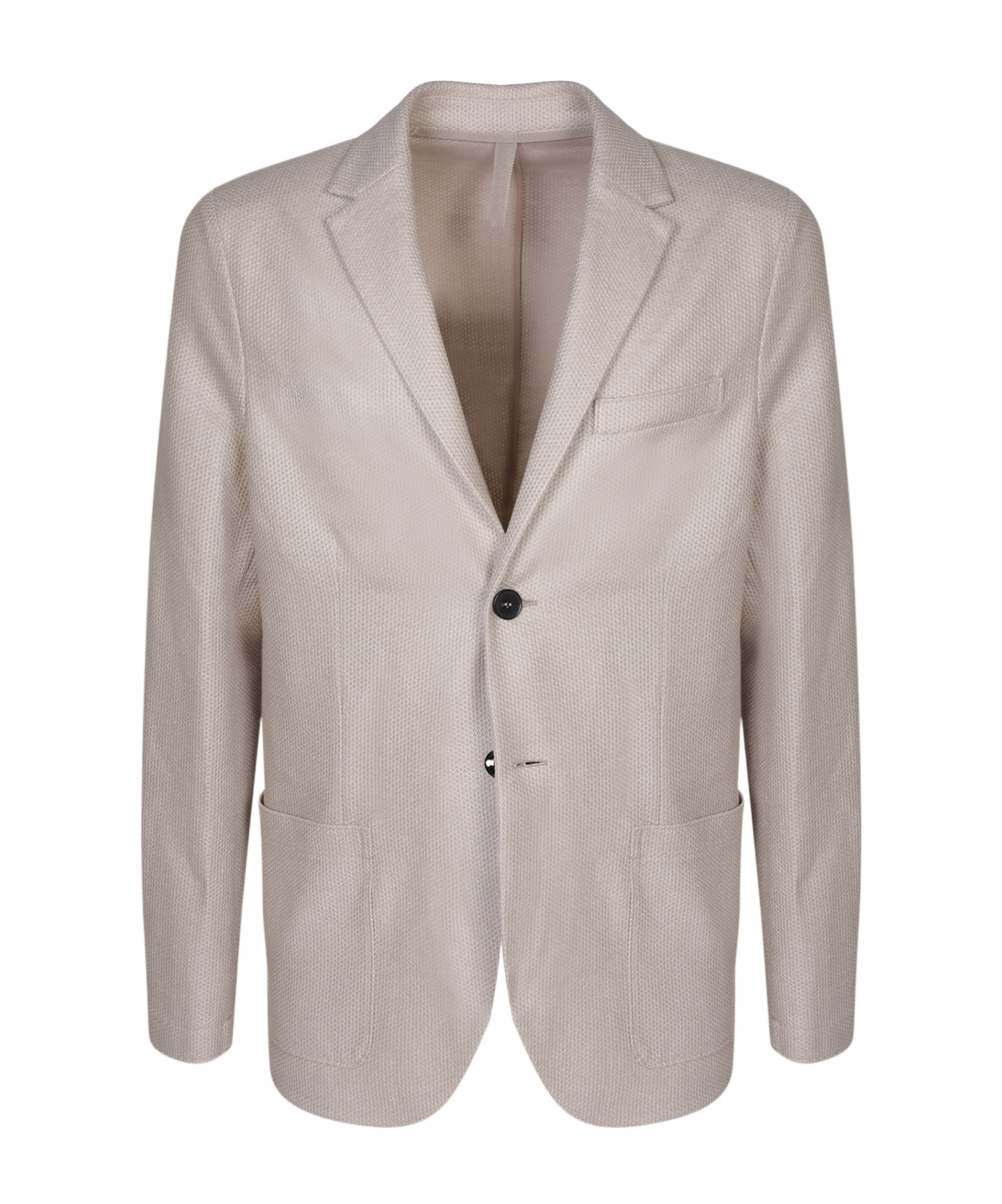 Harris Wharf London Single-breasted Linen Blend Blazer In Nude