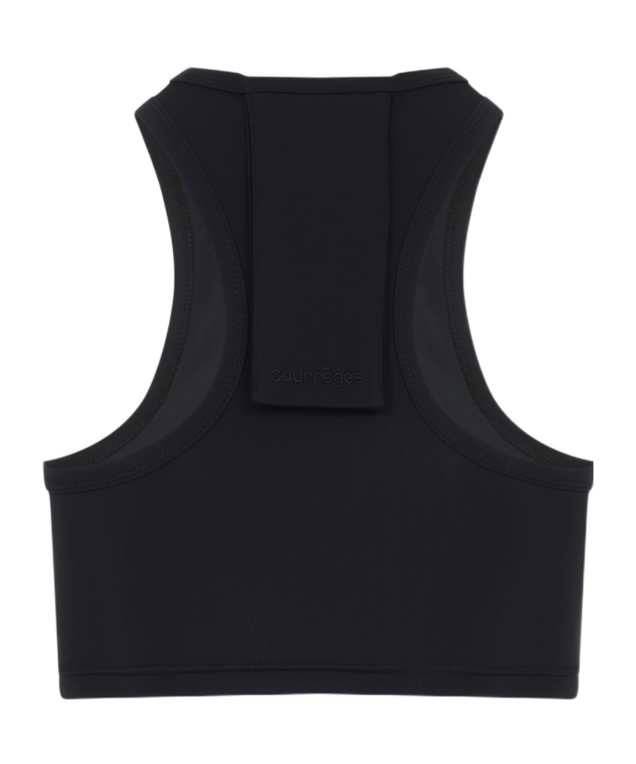 Courrèges Courregès Crop Top In Black