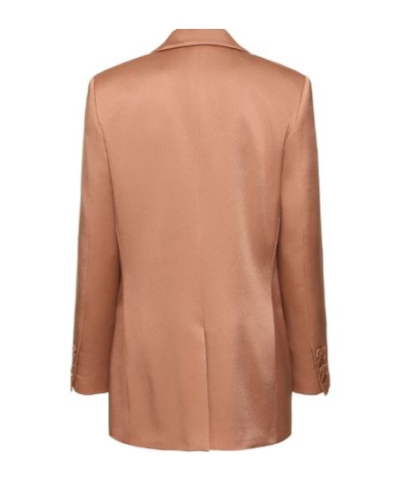 ALBERTA FERRETTI ALBERTA FERRETTI SINGLE-BREASTED SATIN TAILORED BLAZER