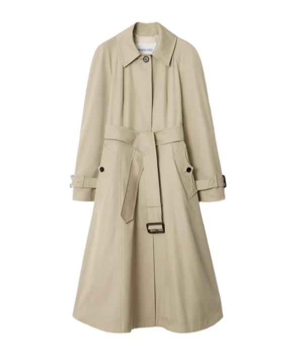 Burberry Ellingham Belted Cotton-gabardine Trench Coat In Neutral