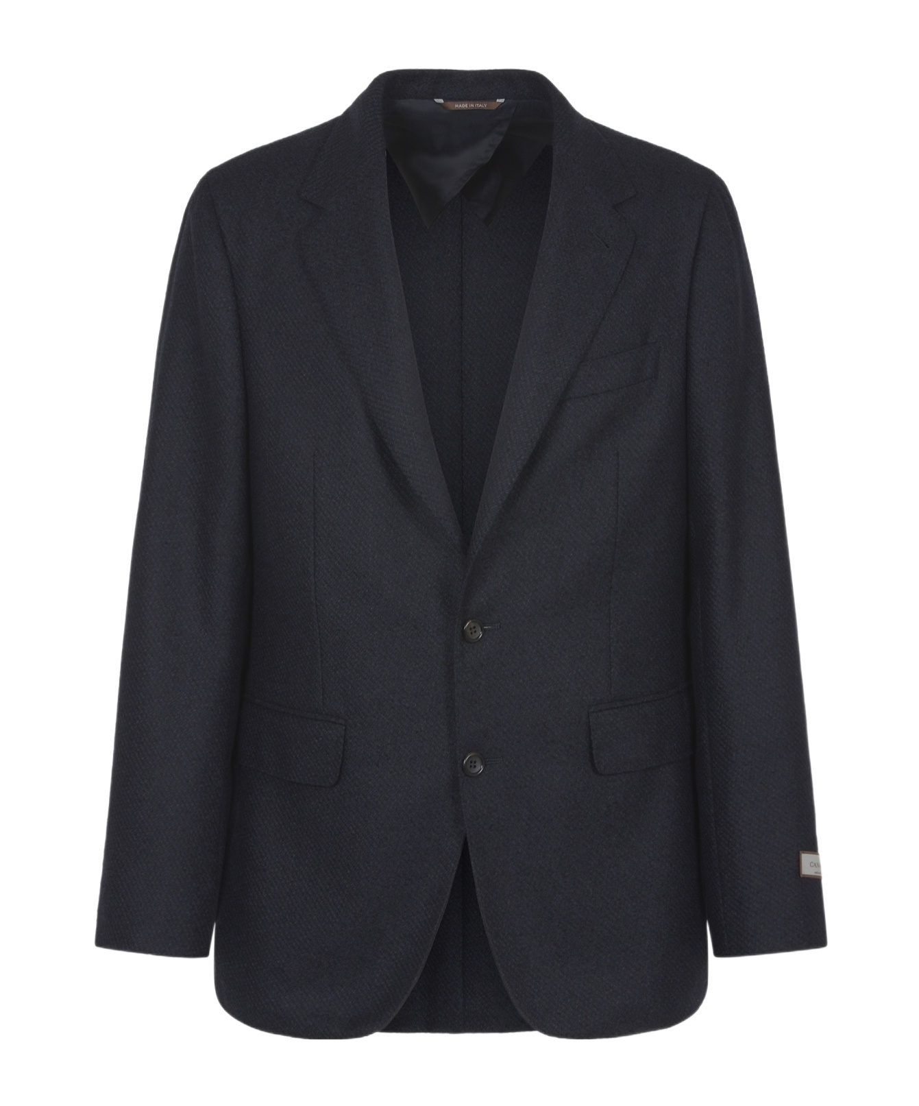 Canali Twill-weave Blazer In Black