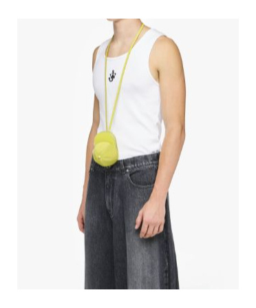 Jw Anderson White Sleeveless Top With Logo Embroidery On The Front In White
