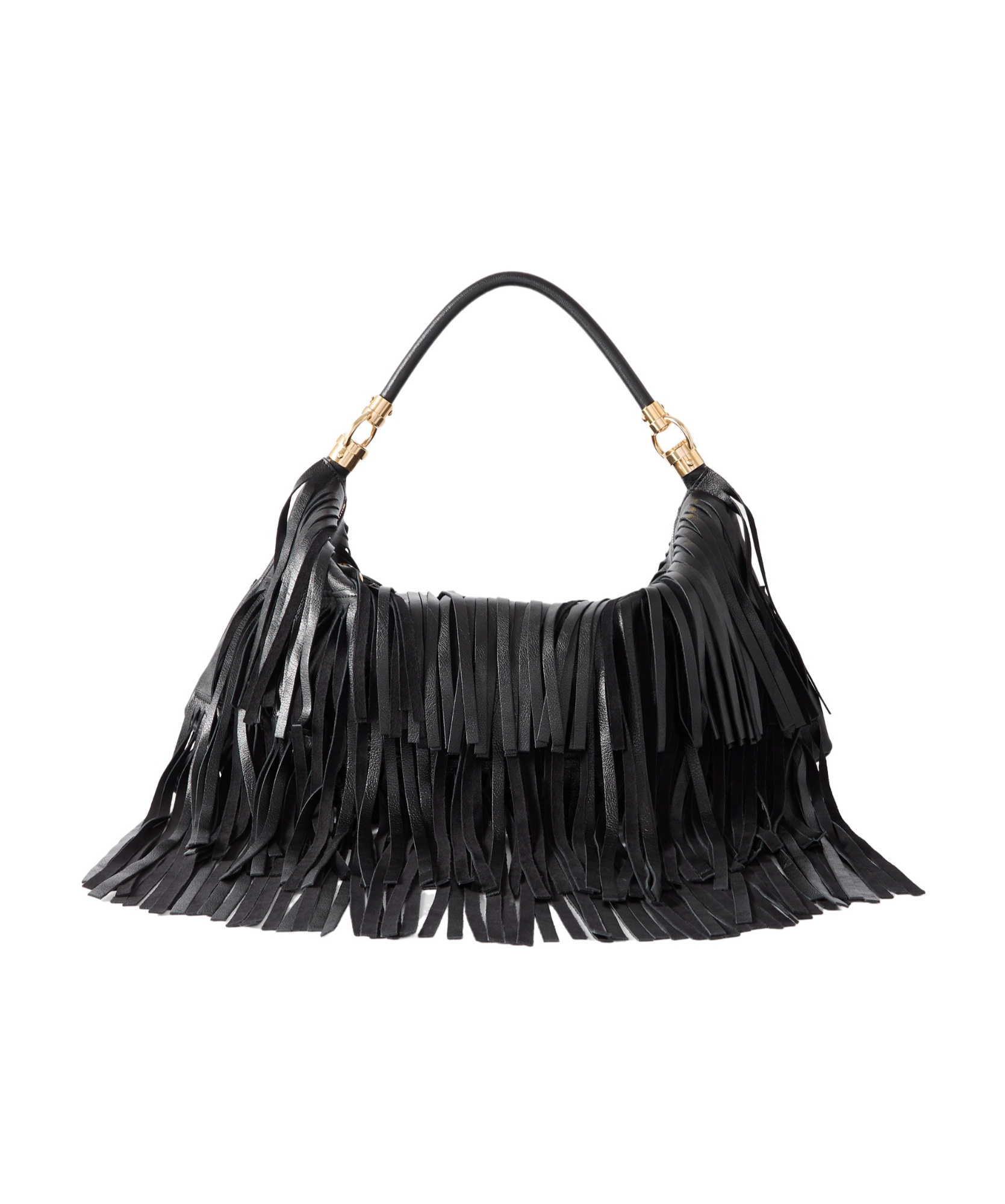 Chloé Tassel Shoulder Bag In Black