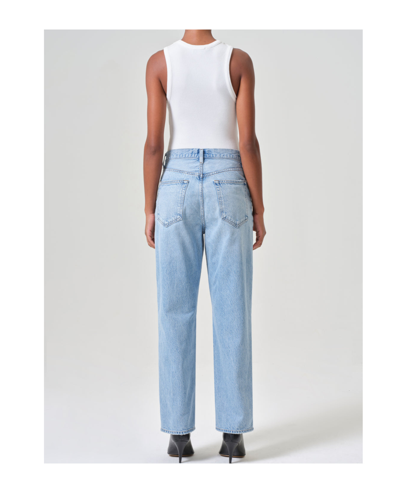Agolde Belt-loop Jeans In Blue