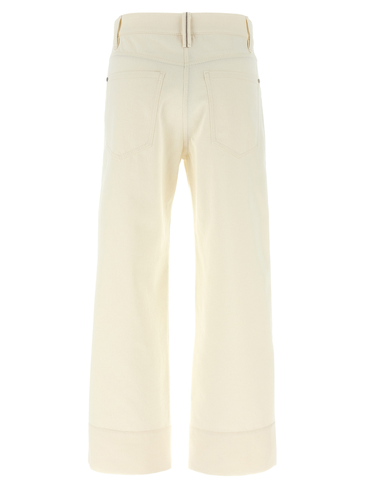 Brunello Cucinelli Monili Detailed Wide Leg Trousers