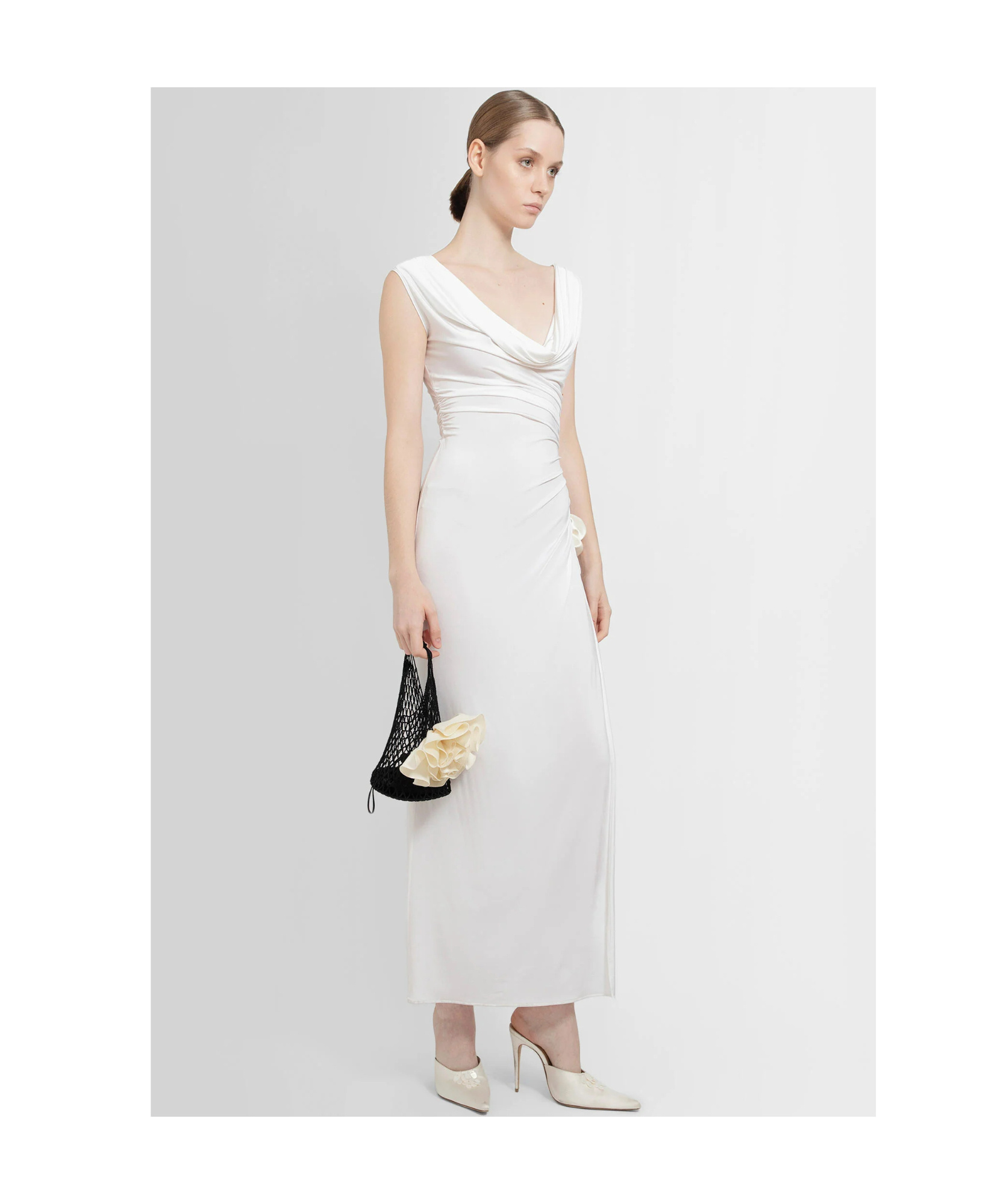 Magda Butrym Sleeveless Dress In White
