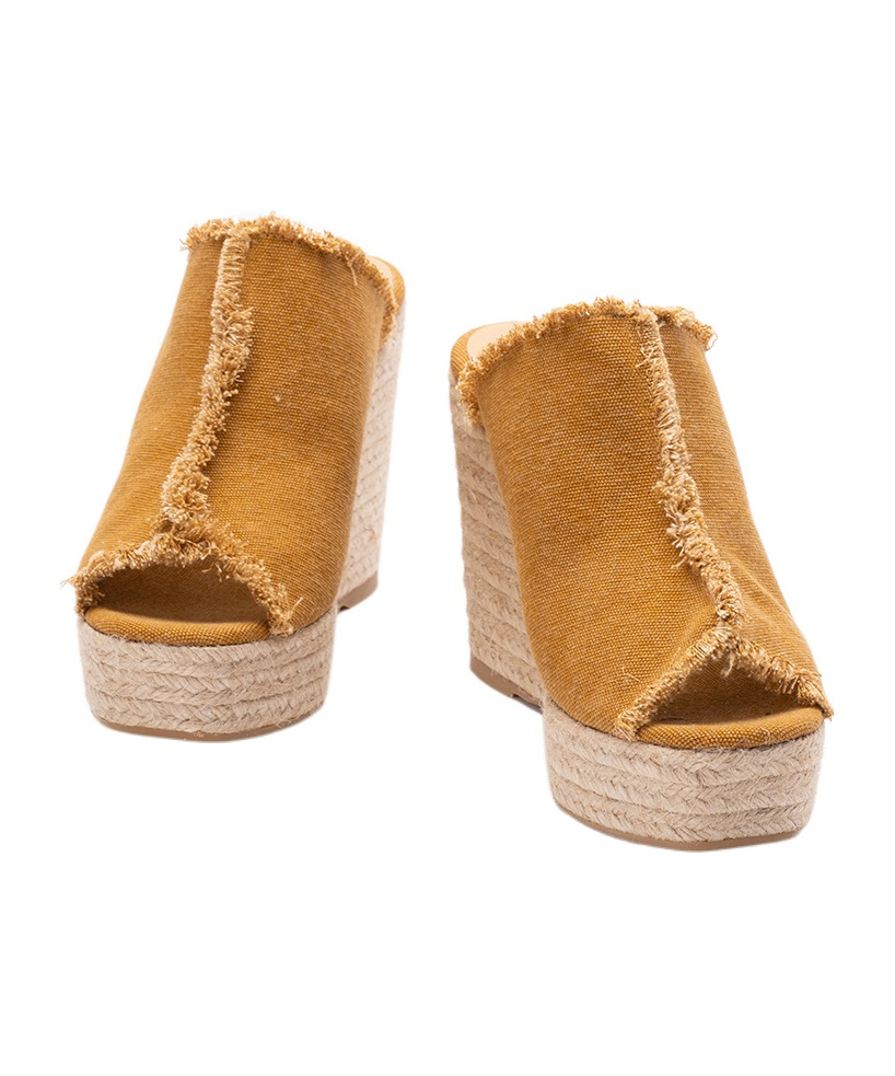 Castaã±er Wedge Sandals In Brown