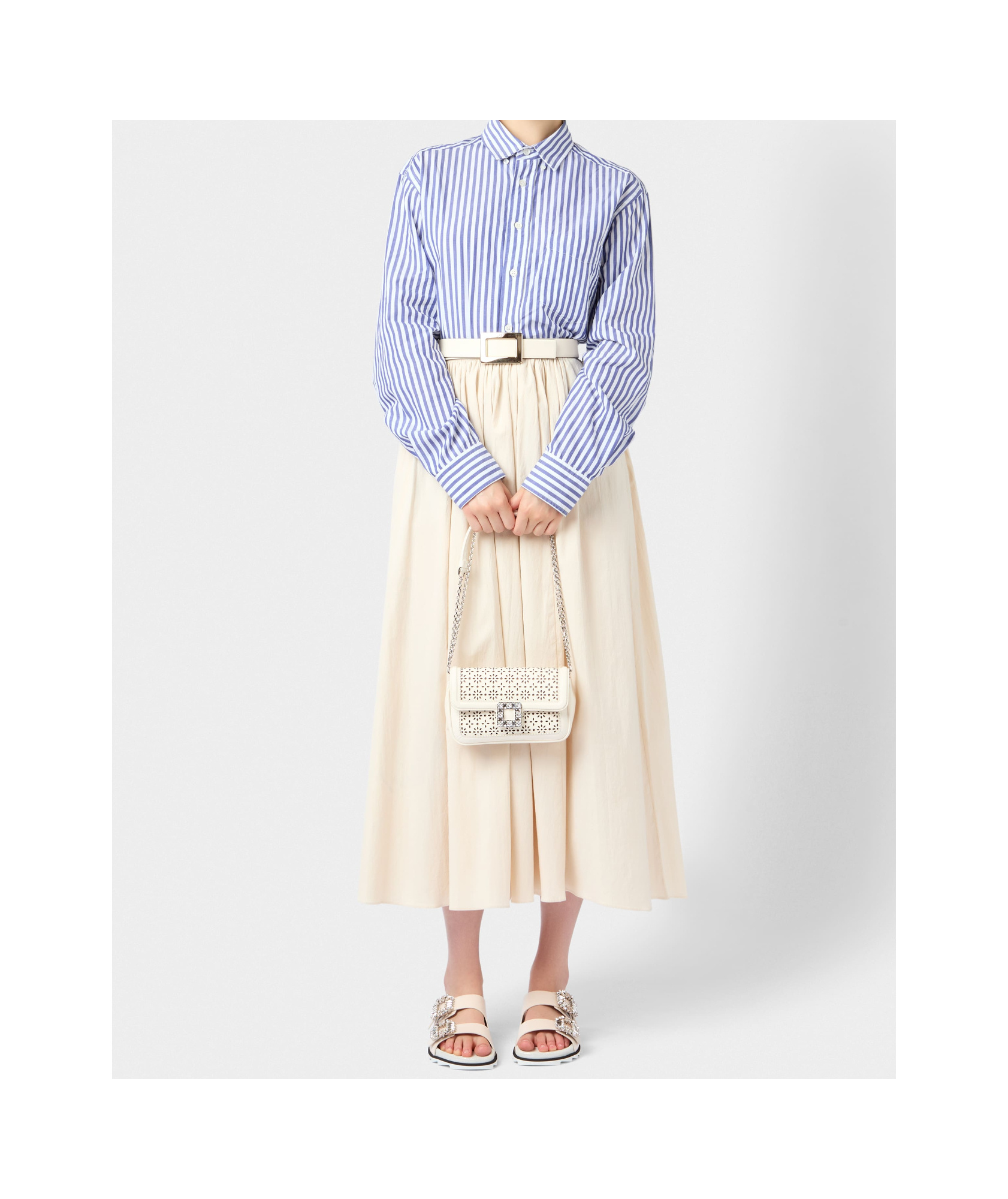 Roger Vivier Jeu De Fille Shoulder Bag In White