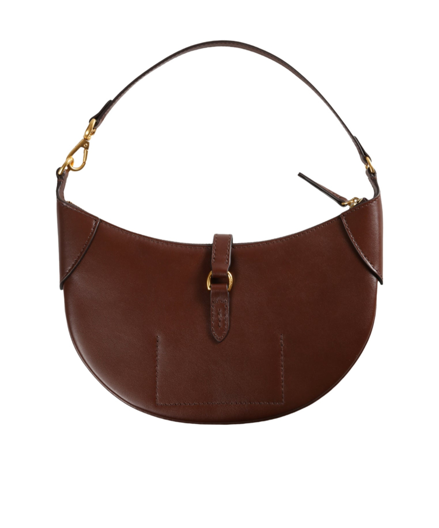 Polo Ralph Lauren Zippered Handbag In Brown