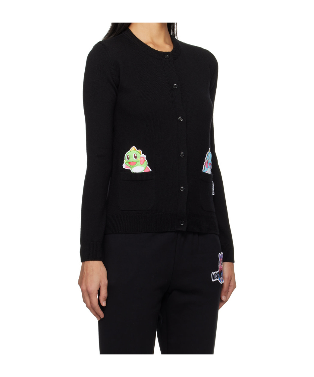 Shop Moschino Cardigan With Patches