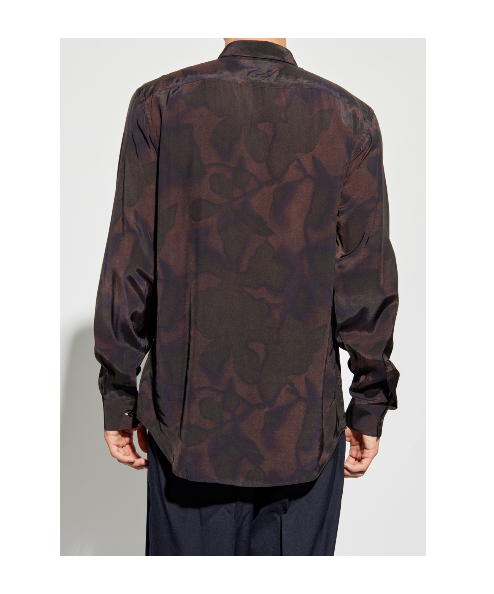 Shop Paul Smith Patterned Shirt In Black