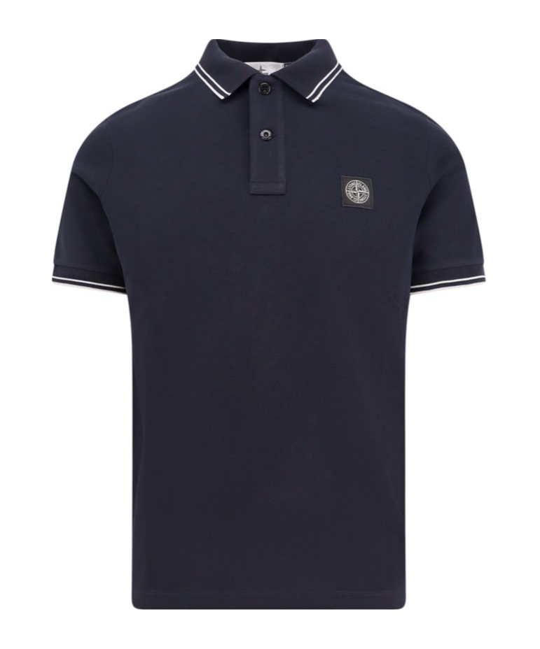 Stone Island Polo Shirt In Blue