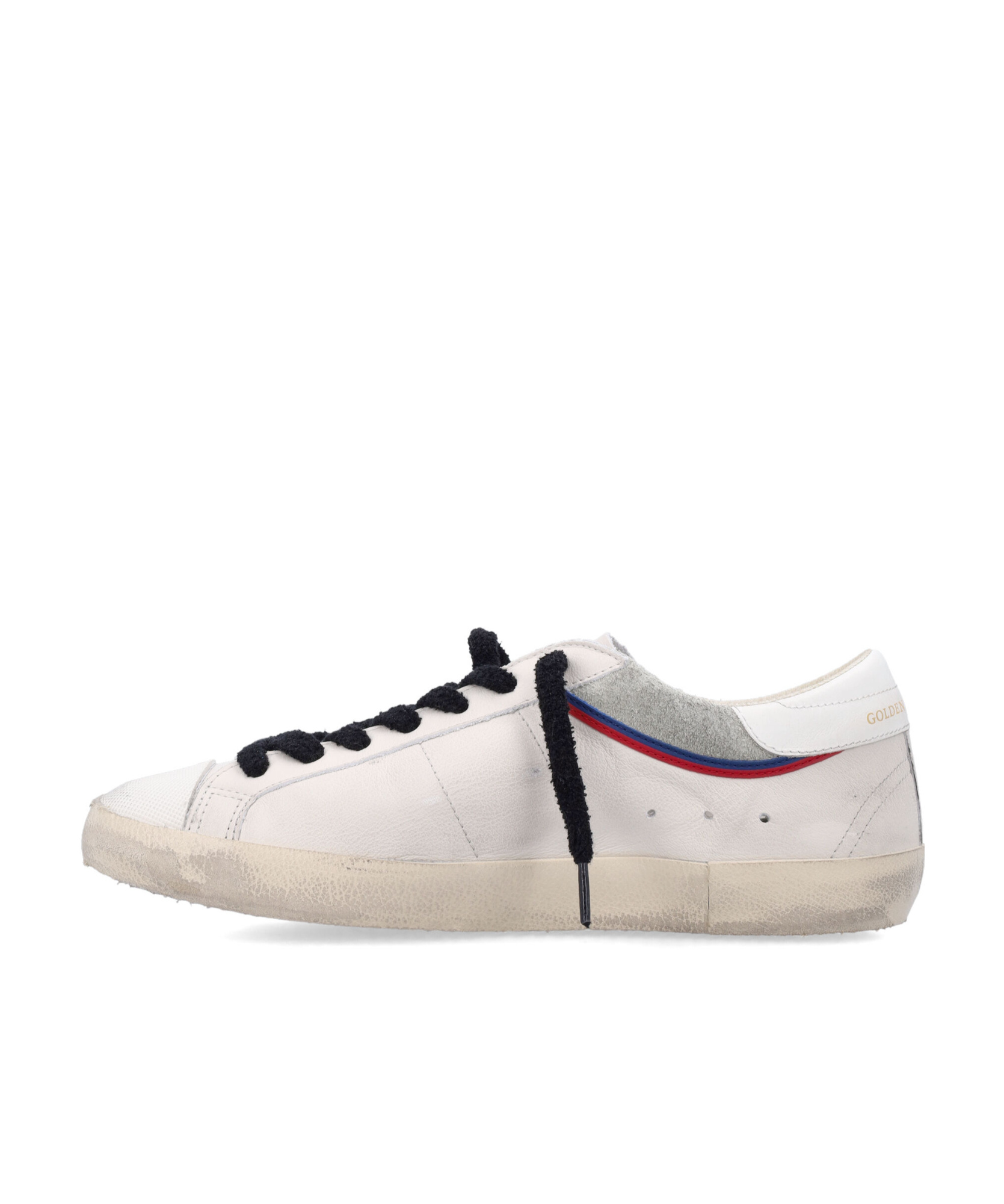 Golden Goose Multicolor Leather Super Star Sneakers In Whitish Grey