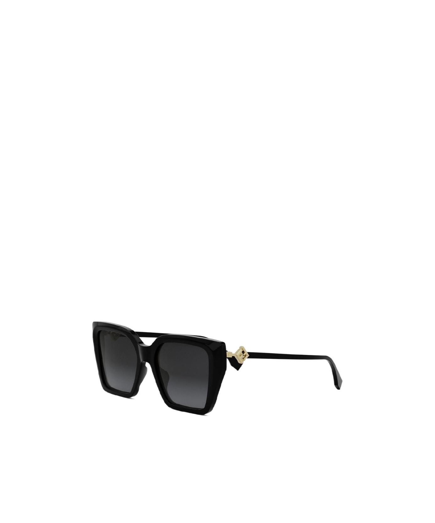 Fendi Fe40161i Ff Diamonds 01b Nero Sunglasses In Black