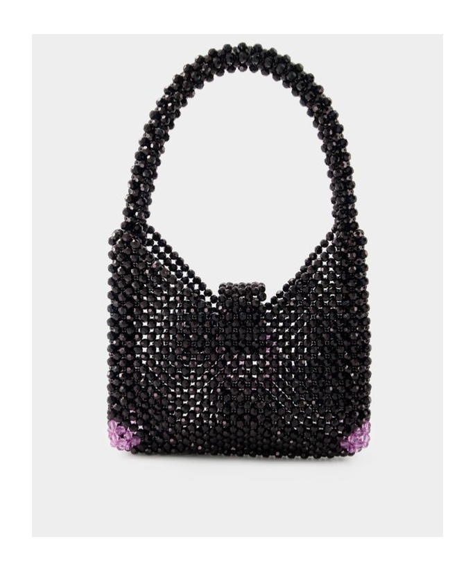 Germanier Beaded Shoulder Bag In Black
