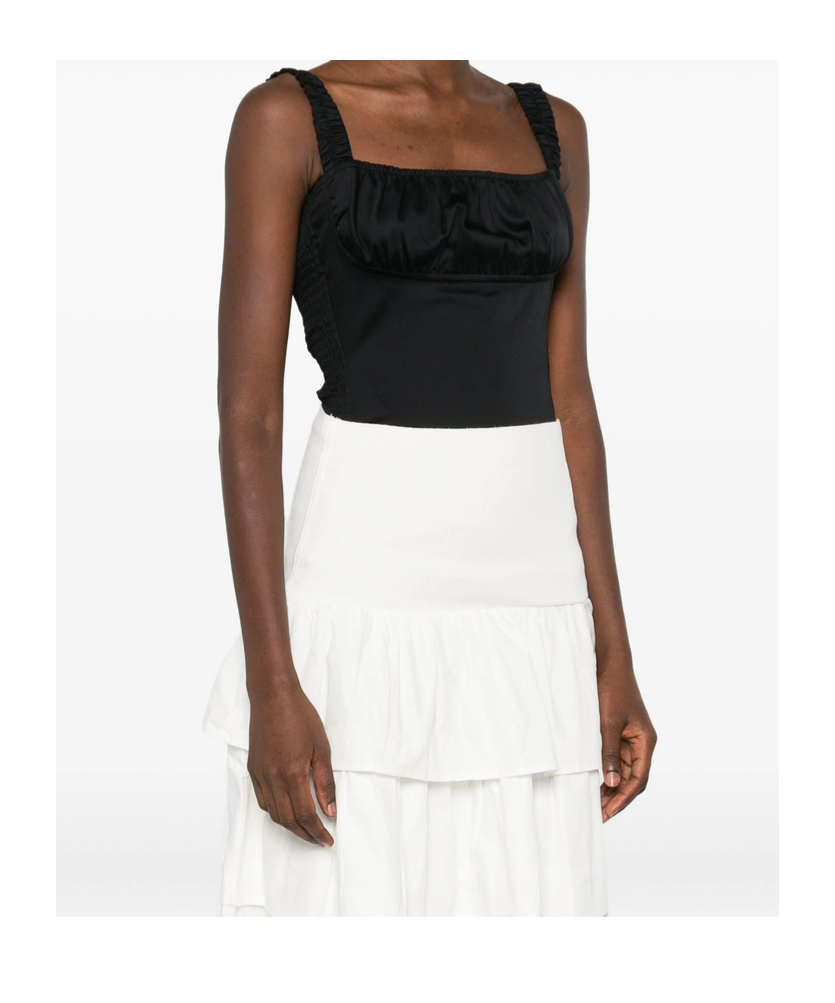 Gimaguas Square-neck Bodysuit In Black