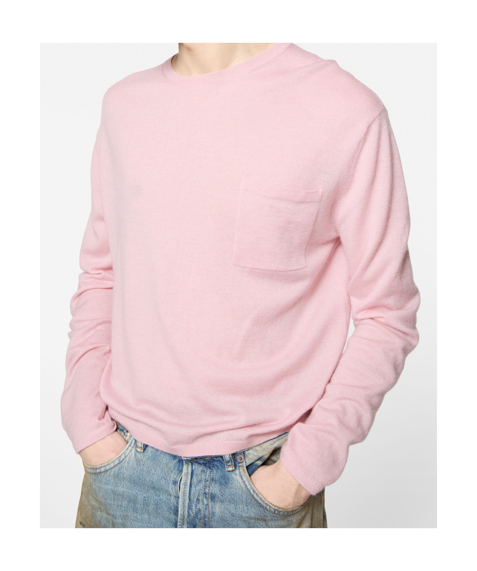 Acne Studios Cotton Sweater In Pink