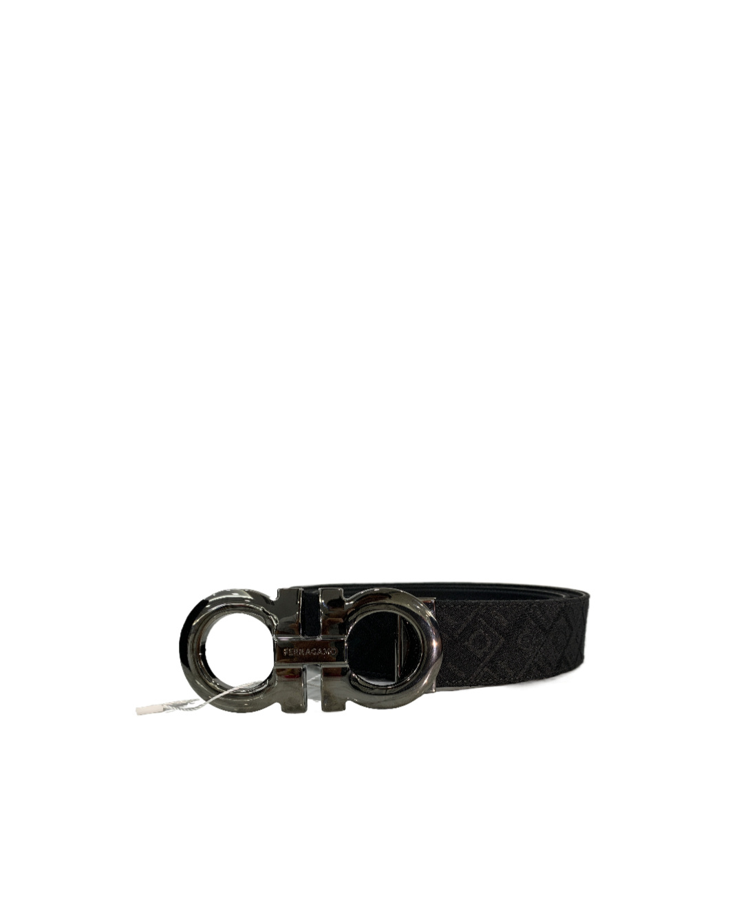 Ferragamo Adjustable Waist Belt In Black