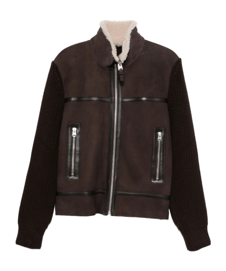Mackage Lapel Jacket In Brown