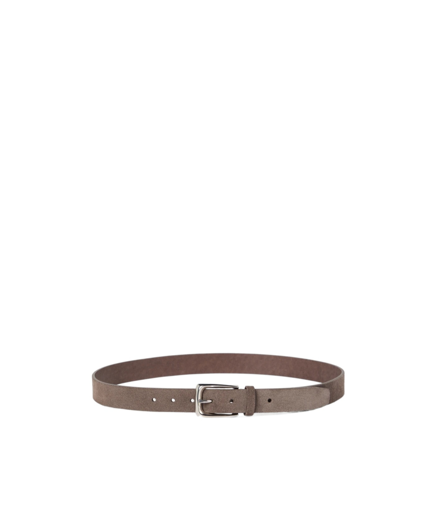 Brunello Cucinelli Braided Reversed Leather Belt In Brown