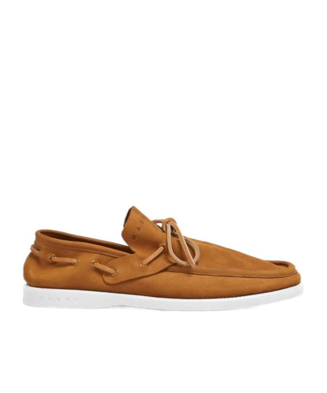 Marni Suede Lace-up Shoes In Brown