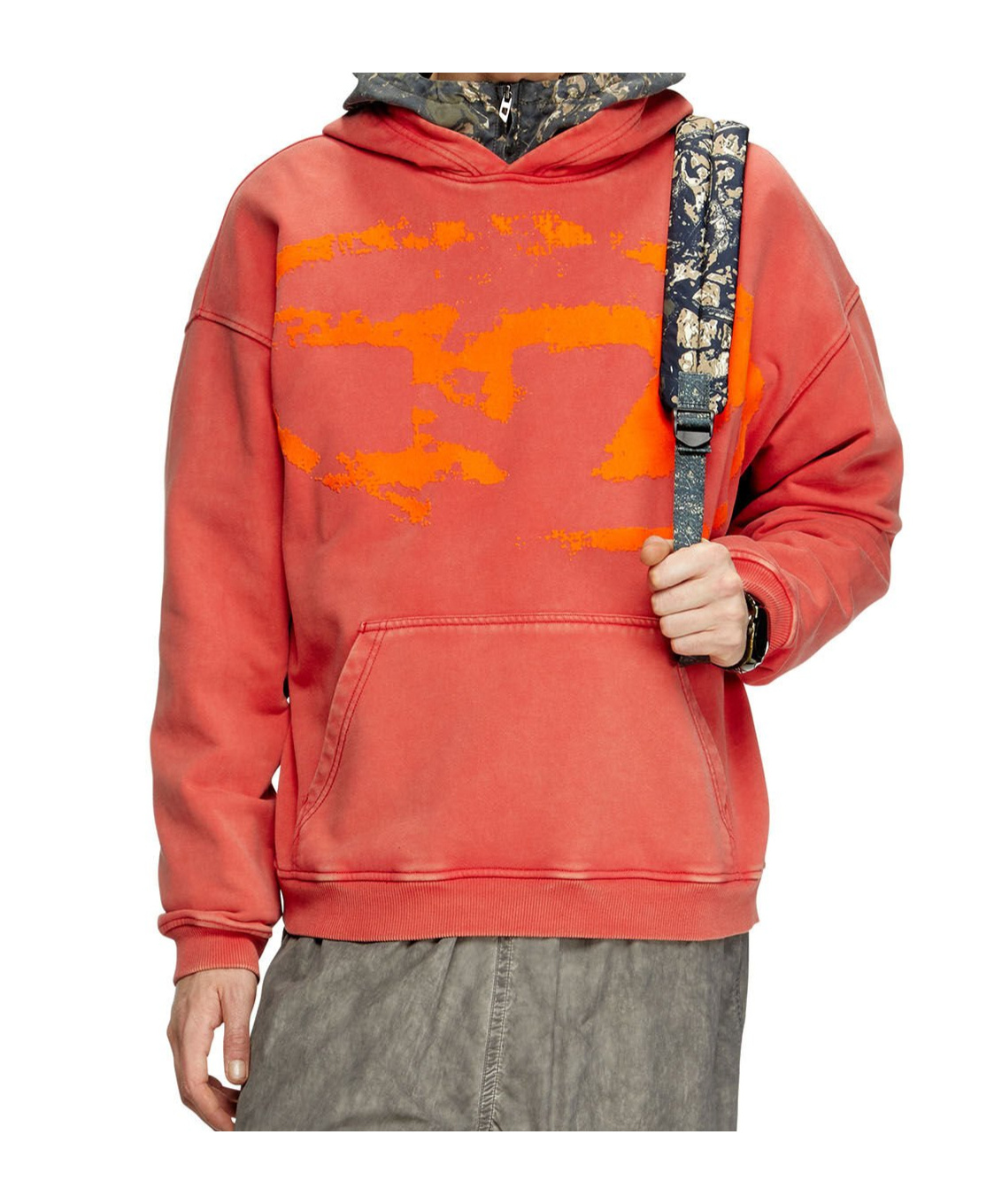 Diesel S-boxt-hood-r10 Hoodie In Red