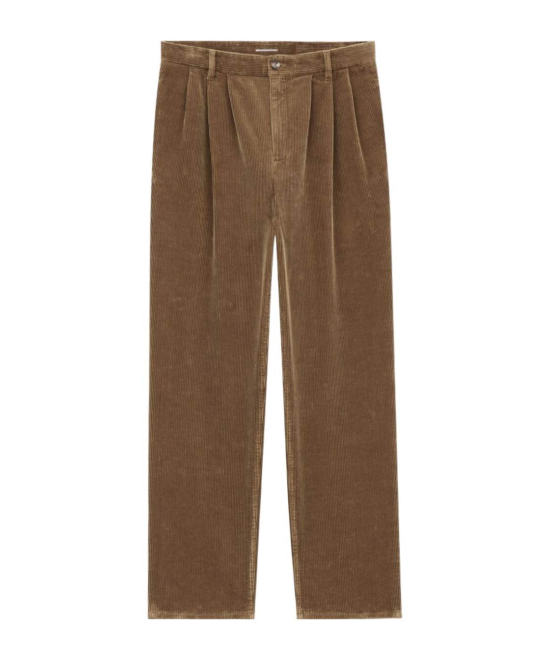 Saint Laurent Wide-leg Pants In Corduroy In Brown